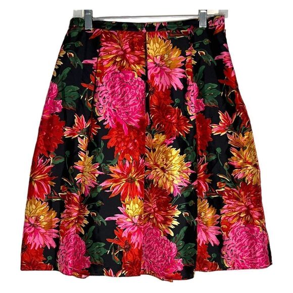 TALBOTS SILK skirt, Floral print, size 8 - Picture 2 of 5